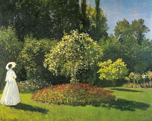 Monet, Claude 작가의 Jeanne-Marguerite Lecadre in Garden 1866 작품