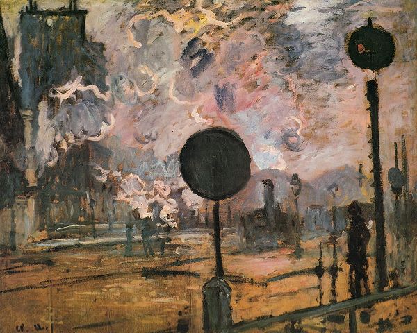 Monet, Claude 작가의 La Gare St. Lazare-signal 1876 작품