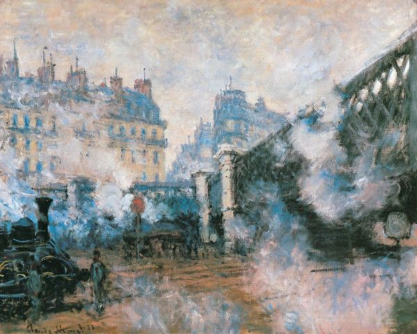 Monet, Claude 작가의 La Gare St-Lazare-Pont de LEurope 1877 작품