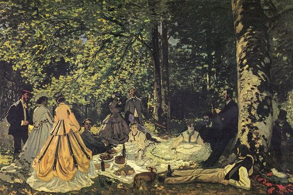 Monet, Claude 작가의 Luncheon on the grass study 1865 작품