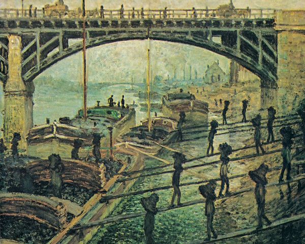 Monet, Claude 작가의 Men unloading coal 1875 작품