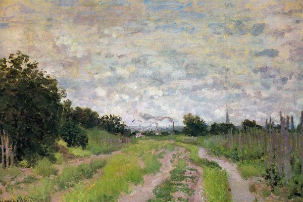 Monet, Claude 작가의 Path through the Vineyards 1872 작품