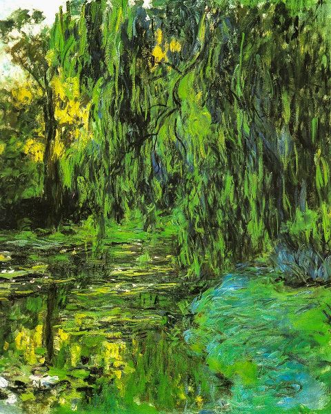 Monet, Claude 작가의 Pond with Willow Tree 1918 작품