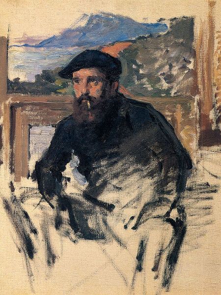 Monet, Claude 작가의 Portrait of the artist in studio 1884 작품
