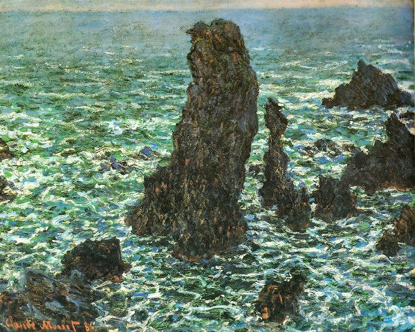 Monet, Claude 작가의 Pyramides at Port-Coton 1886 작품