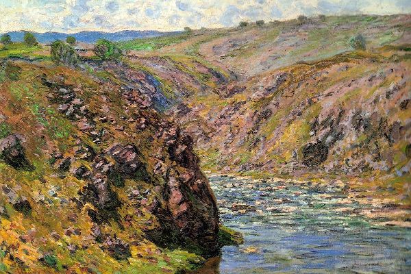 Monet, Claude 작가의 Ravine of the Creuse in sunlight 1889 작품
