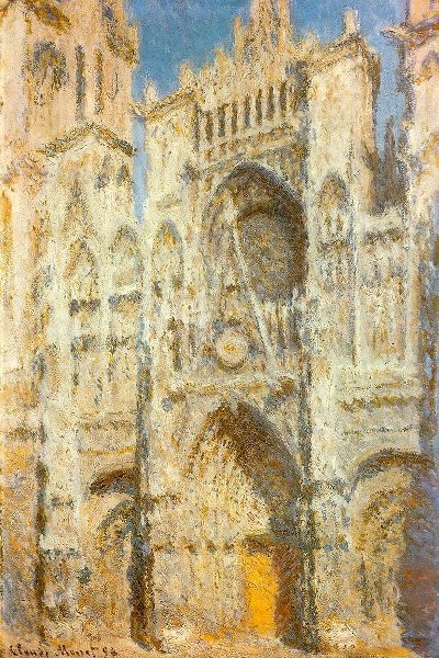Monet, Claude 작가의 Rouen Cathedral-sunlight 1894 작품