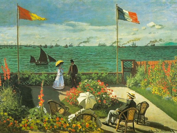 Monet, Claude 작가의 Terrace at Sainte-Adresse 1866 작품