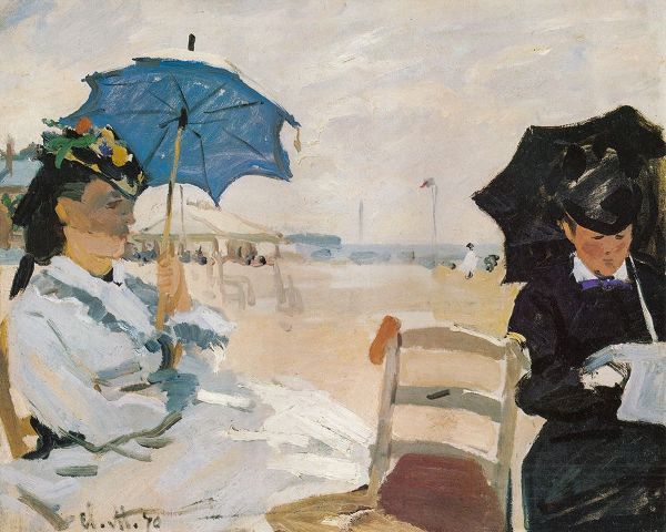 Monet, Claude 작가의 The Beach at Trouville 1870 작품
