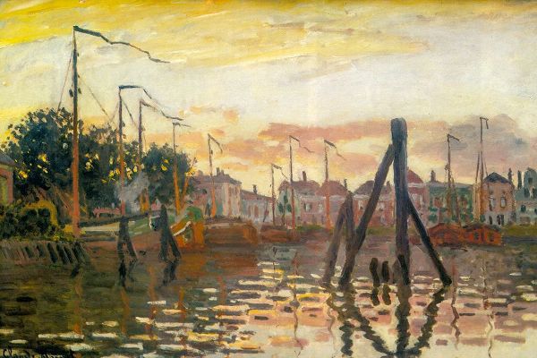 Monet, Claude 작가의 The Port of Zaandam 1871 작품