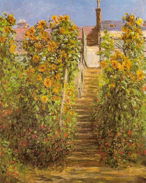 Monet, Claude 작가의 The Steps at Vetheuil 1881 작품