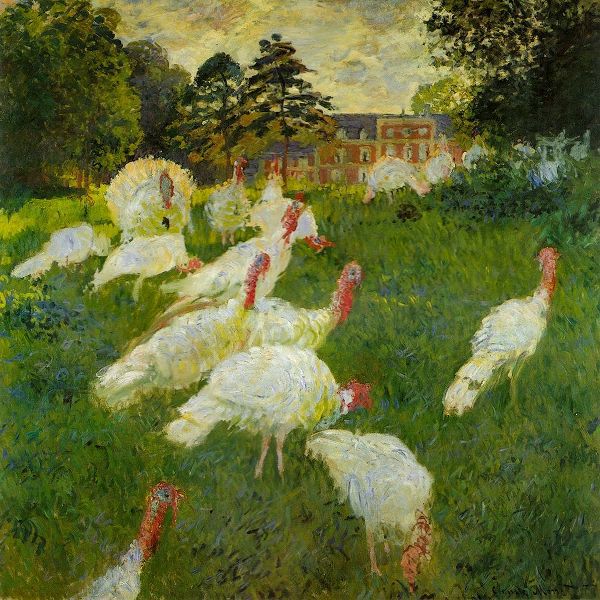 Monet, Claude 작가의 Turkeys at Montgeron 1877 작품