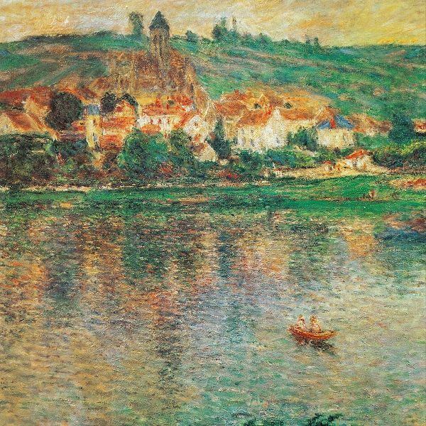 Monet, Claude 작가의 Vetheuil with Boat 1901 작품