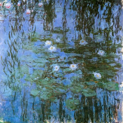 Monet, Claude 작가의 Water-lilies blue 1915 작품