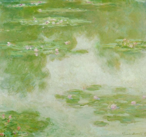 Monet, Claude 작가의 Water-lilies green 1907 작품