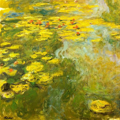 Monet, Claude 작가의 Water-lilies green yellow 1920 작품