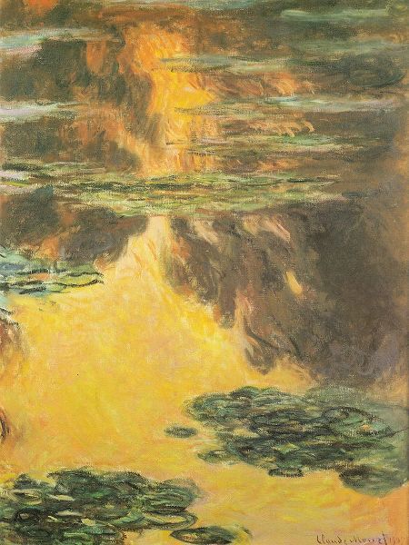 Monet, Claude 작가의 Water-lilies orange 1907 작품