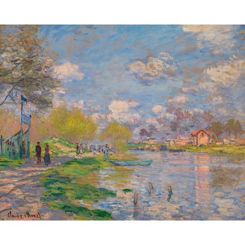 Monet, Claude 작가의 Spring by the Seine 1875 작품