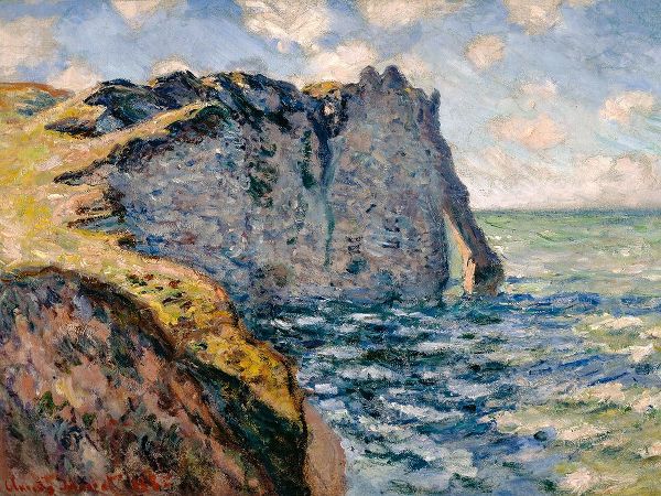 Monet, Claude 작가의 The Cliff of Aval-Etretat 1885 작품
