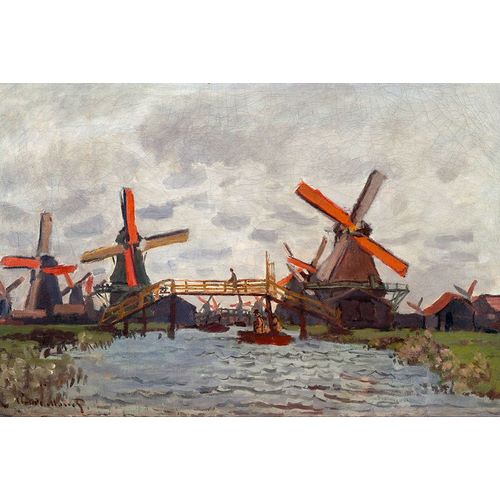 Monet, Claude 작가의 Mills at Westzijderveld near Zaandam 1871 작품