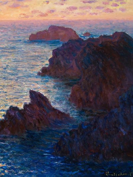 Monet, Claude 작가의 Rocks at Belle-lle-Port-Domois 1886 작품