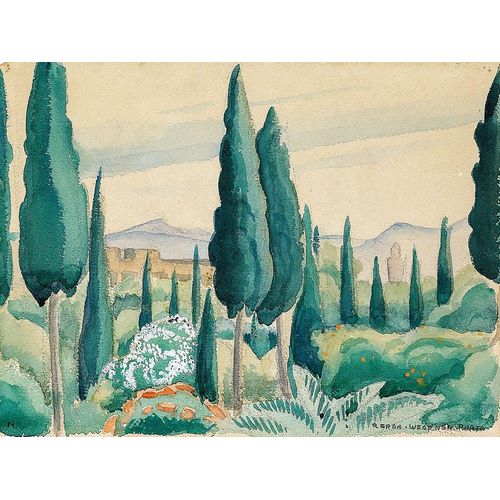 Wegener, Gerda 아티스트의 A Moroccan landscape with pine trees작품입니다.