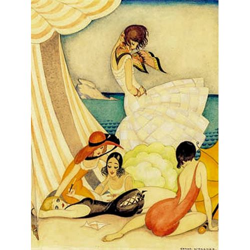 Wegener, Gerda 아티스트의 Five women at a beach작품입니다.