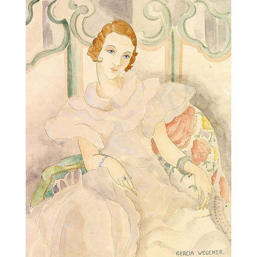 Wegener, Gerda 아티스트의 Portrait of a young woman in a white dress작품입니다.