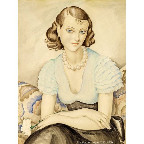Wegener, Gerda 아티스트의 Portrait of a young woman작품입니다.