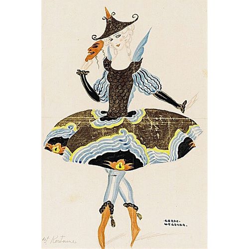 Wegener, Gerda 아티스트의 Solo dancer Ulla Poulsen in an oriental costume작품입니다.