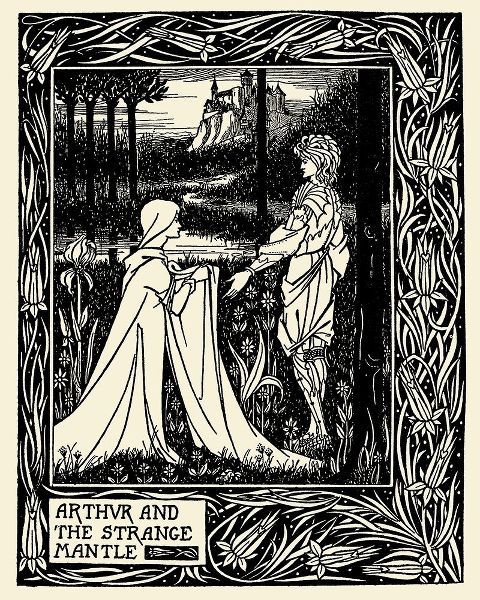Beardsley, Aubrey 아티스트의 Morte DArthur 1893 - Arthur and the Strange Mantle작품입니다.