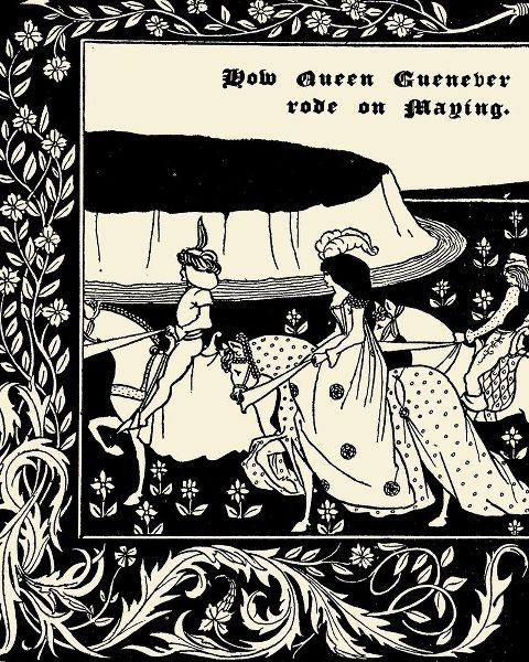 Beardsley, Aubrey 아티스트의 Morte DArthur 1893 - How Queen Guenever Rode작품입니다.