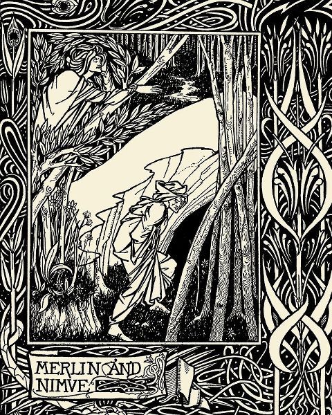 Beardsley, Aubrey 아티스트의 Morte DArthur 1893 - Merlin and Nimue작품입니다.