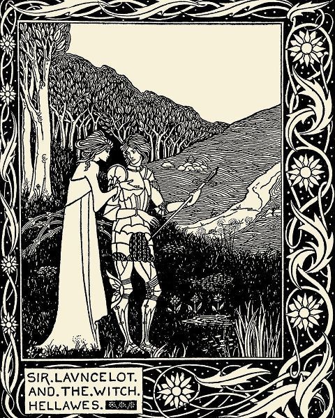 Beardsley, Aubrey 아티스트의 Morte DArthur 1893 - Sir Lancelot작품입니다.