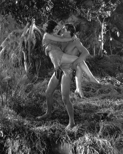 Vintage Hollywood Archive 아티스트의 Johnny Weissmuller, Maureen OSullivan, Tarzan the Ape Man, 1932작품입니다.