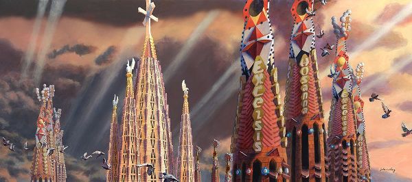 Wang, John Z. 아티스트의 Towers of La Sagrada Familia작품입니다.