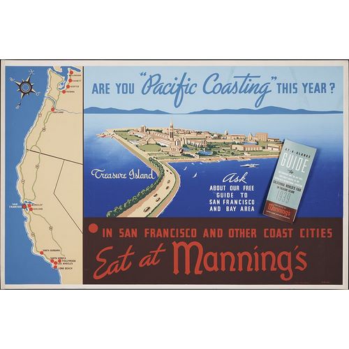 Worlds Fair Posters 아티스트의 San Francisco-1939-Pacific Coasting작품입니다.