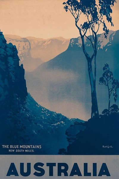 Vintage Travel Posters 아티스트의 Australia Travel Poster The Blue Mountains작품입니다.