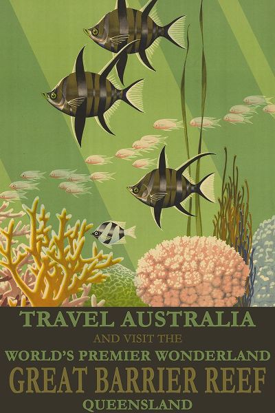 Vintage Travel Posters 아티스트의 Australia Travel Poster Great Barrier Reef작품입니다.