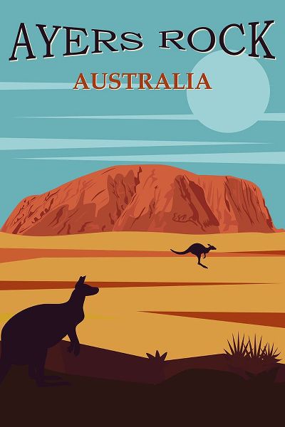 Vintage Travel Posters 아티스트의 Australia Travel Poster Ayers Rock작품입니다.