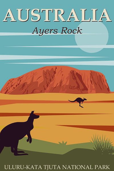 Vintage Travel Posters 아티스트의 Australia Uluru-Kata Tjuta National Park작품입니다.