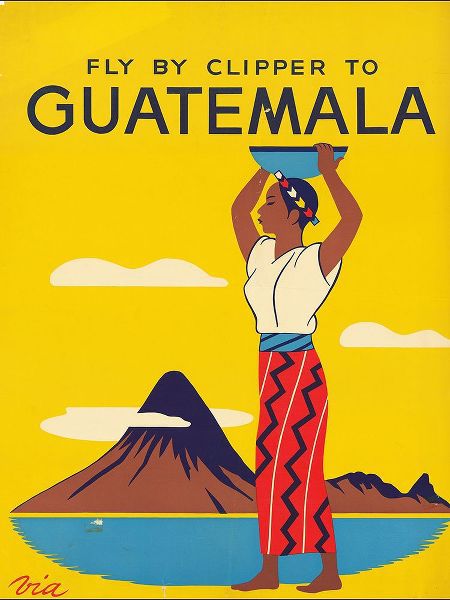 Vintage Travel Posters 아티스트의 Fly by Clipper to Guatemala작품입니다.