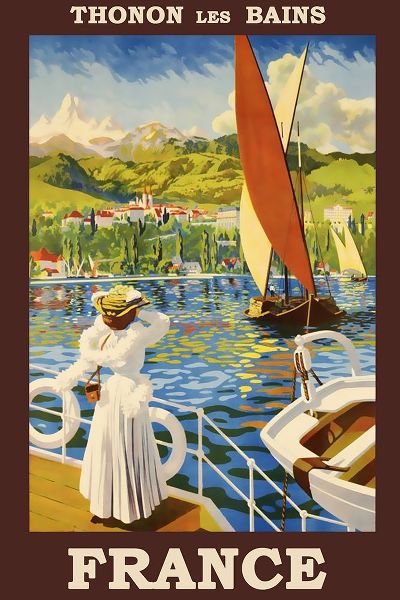 Vintage Travel Posters 아티스트의 Thonon Les Bains-France Vintage Travel Poster작품입니다.