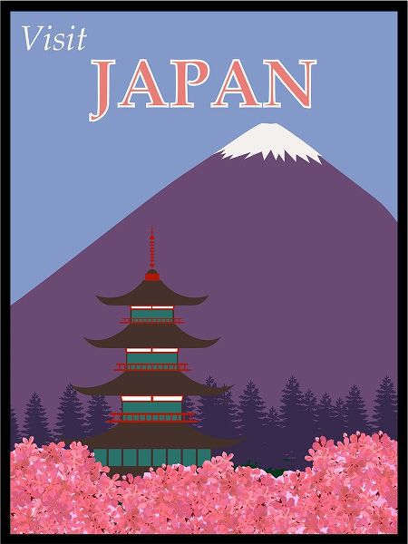 Vintage Travel Posters 아티스트의 Japan Mount Fuji Travel Poster작품입니다.