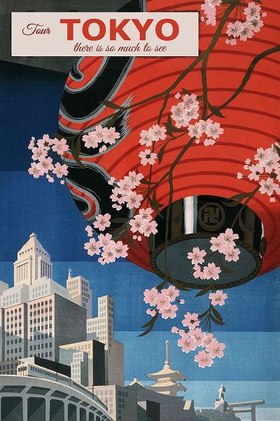 Vintage Travel Posters 아티스트의 Tokyo Japan Travel Poster작품입니다.