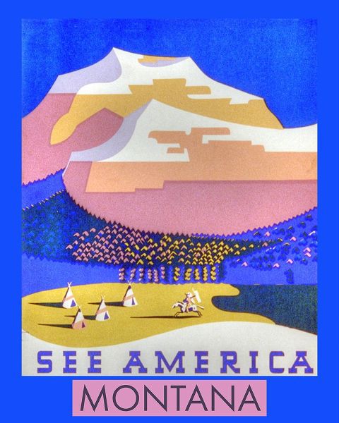 Vintage Travel Posters 아티스트의 See America Montana Vintage Poster작품입니다.
