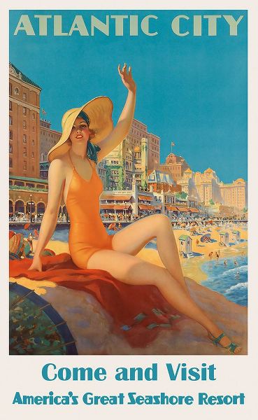 Vintage Travel Posters 아티스트의 New Jersey Travel Poster작품입니다.