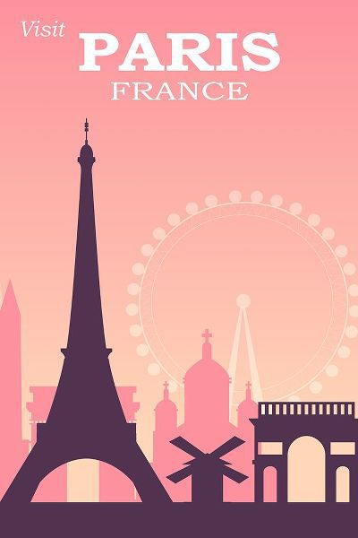 Vintage Travel Posters 아티스트의 Paris Travel Poster작품입니다.