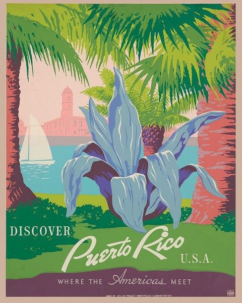 Vintage Travel Posters 아티스트의 Puerto Rico Travel Poster작품입니다.