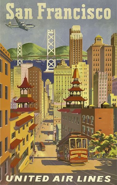Vintage Travel Posters 아티스트의 San Francisco Travel Poster작품입니다.